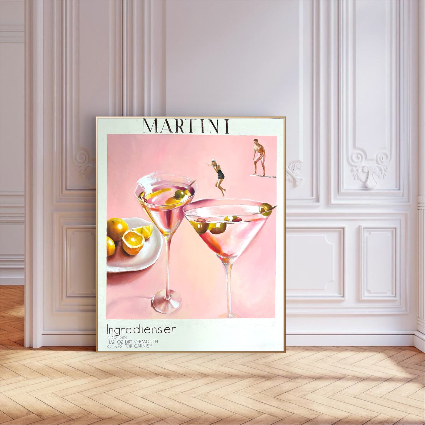 Martini bath Poster