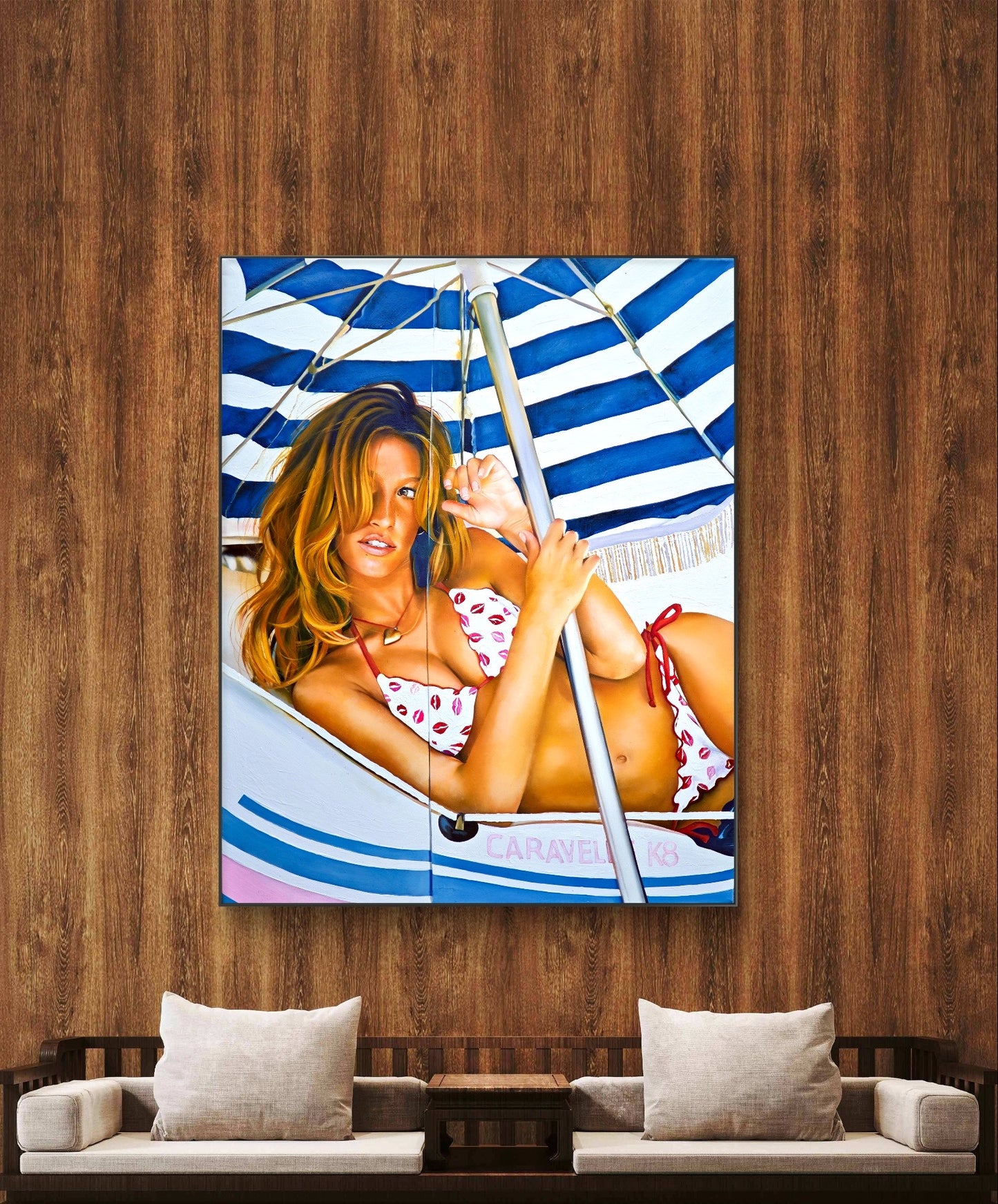 Lips & Waves Poster