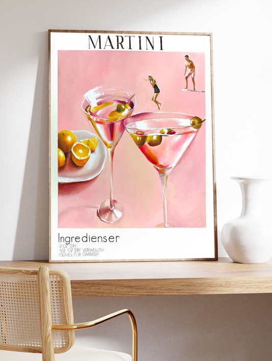 Martini bath poster