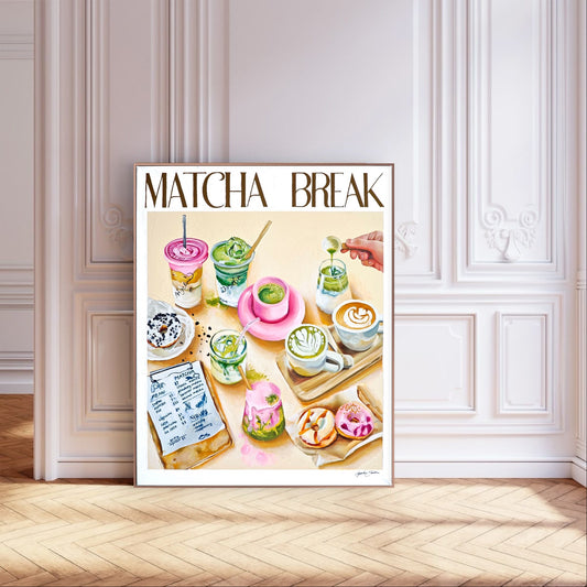 Matcha break Poster