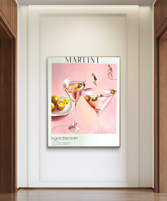 Martini bath Poster