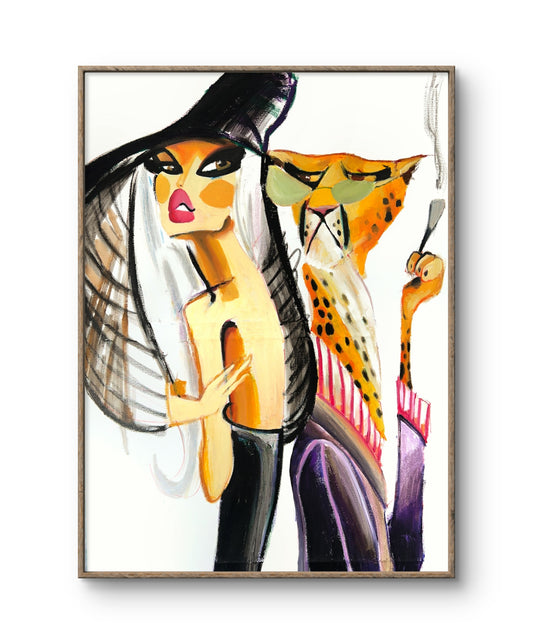 ”Violette” original tavla