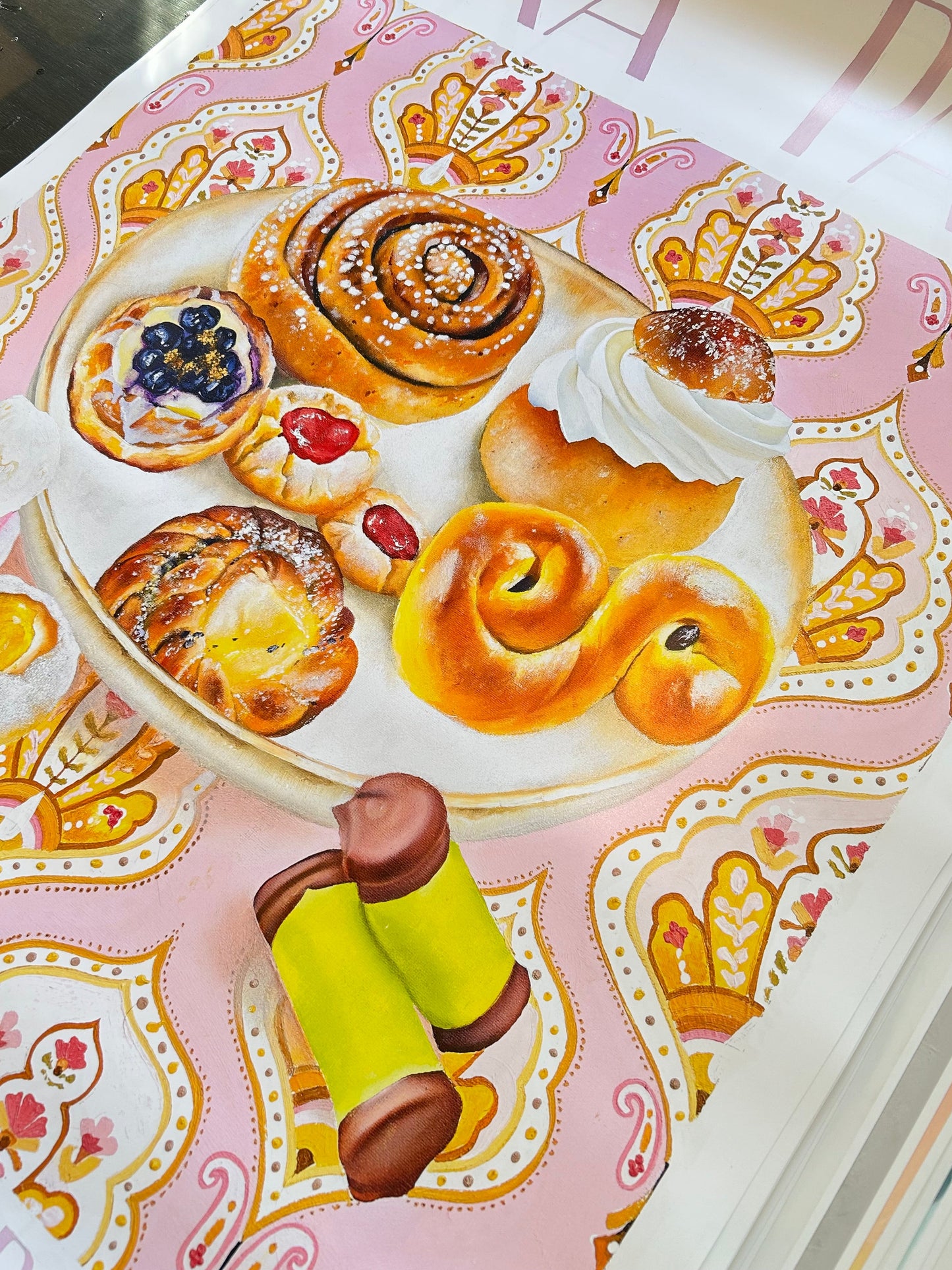 ”Fika paus” poster