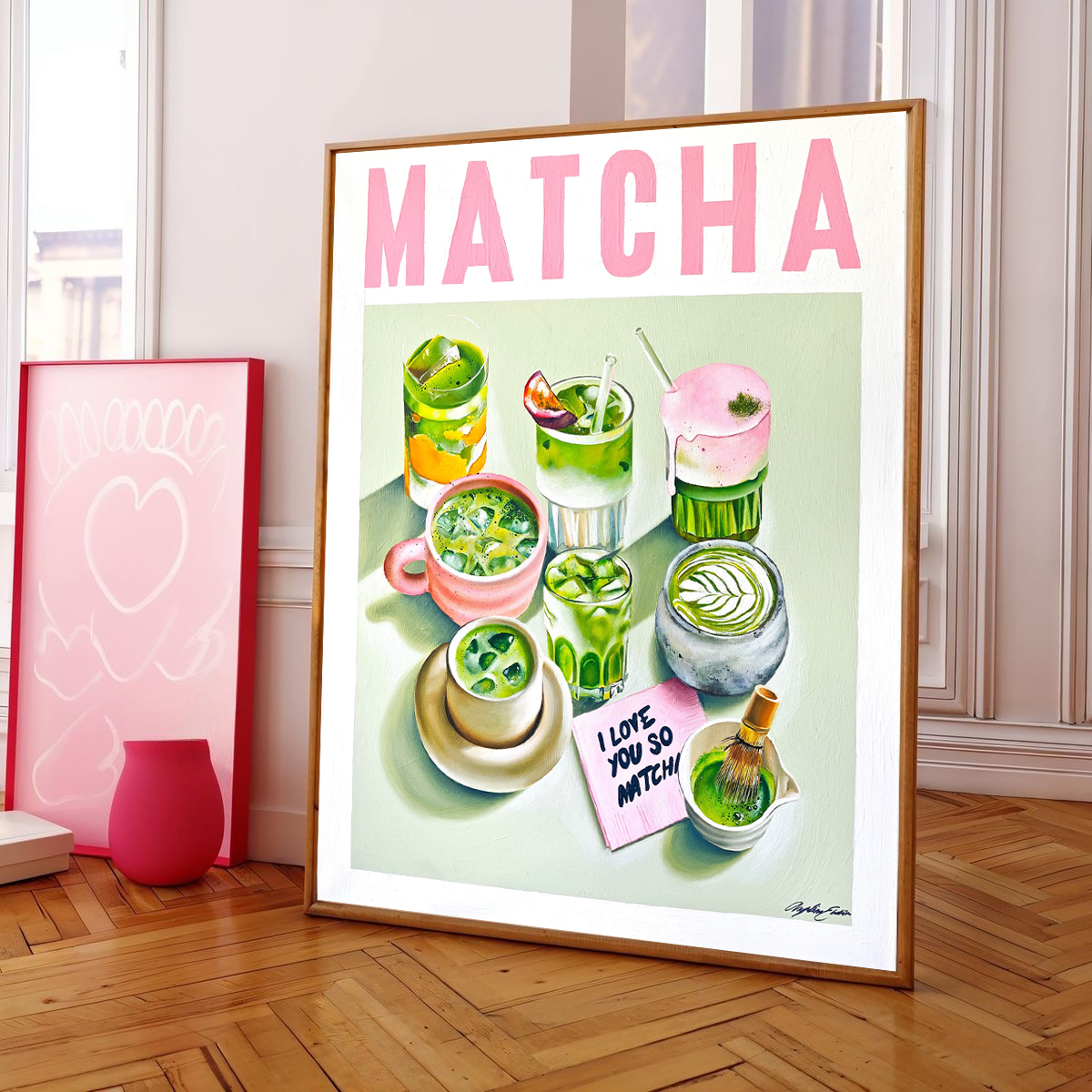 I love you so matcha poster 70x50