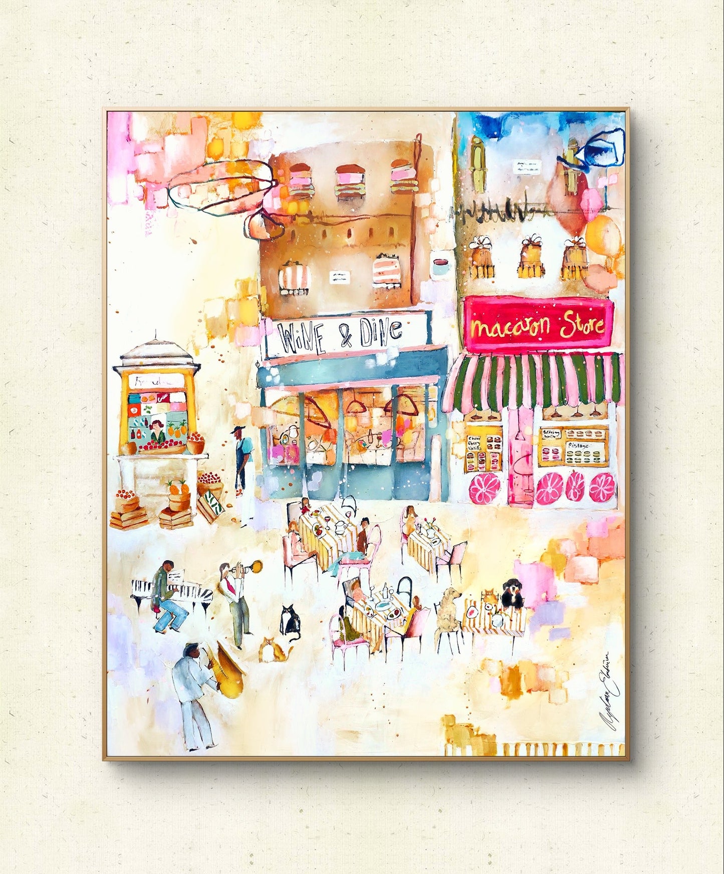 Paws & Pastries orginal tavla