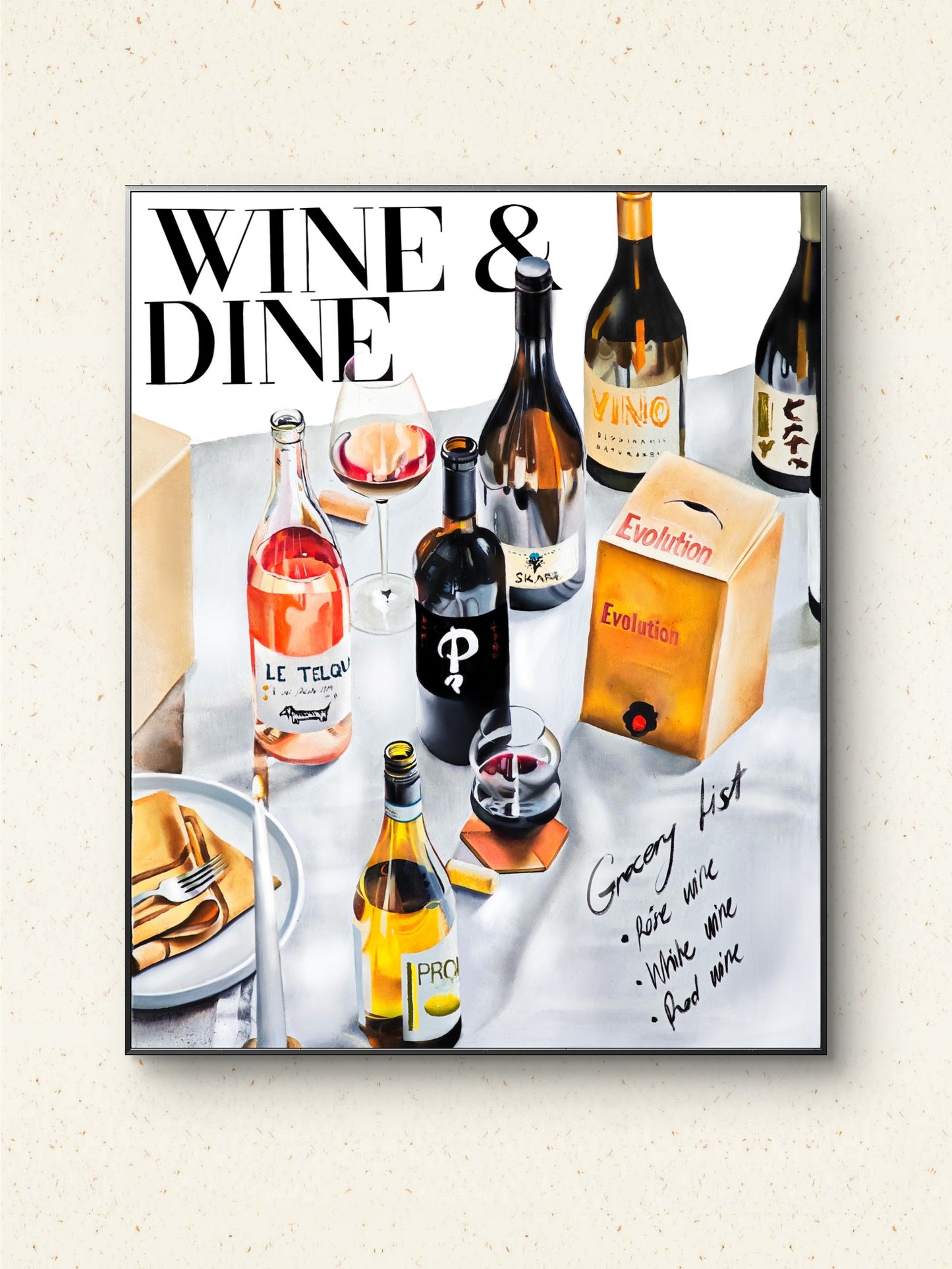 Wine & Dine Poster