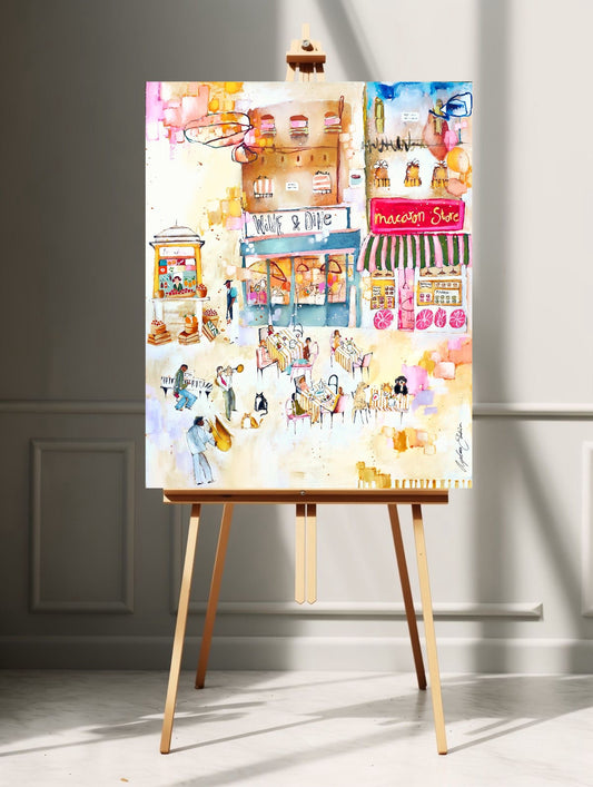 Paws & Pastries orginal tavla