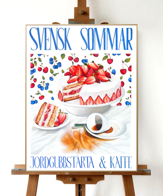 ”Svenskt sommar” poster 70x50