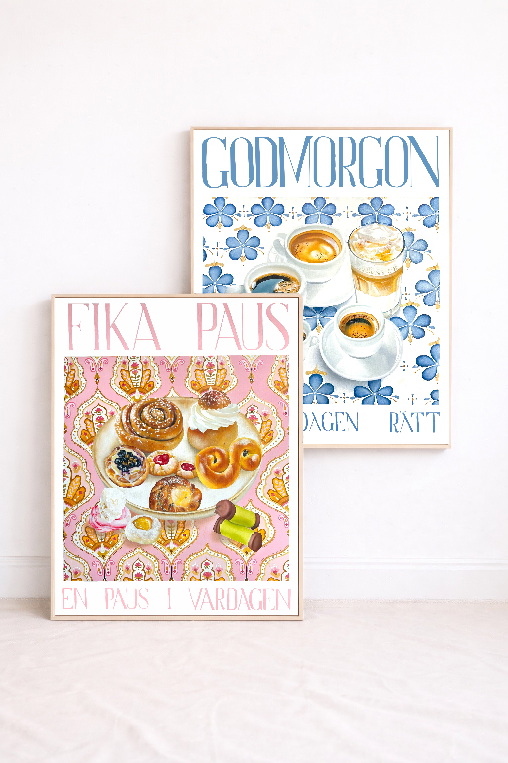 ”Fika paus” poster 50x70cm