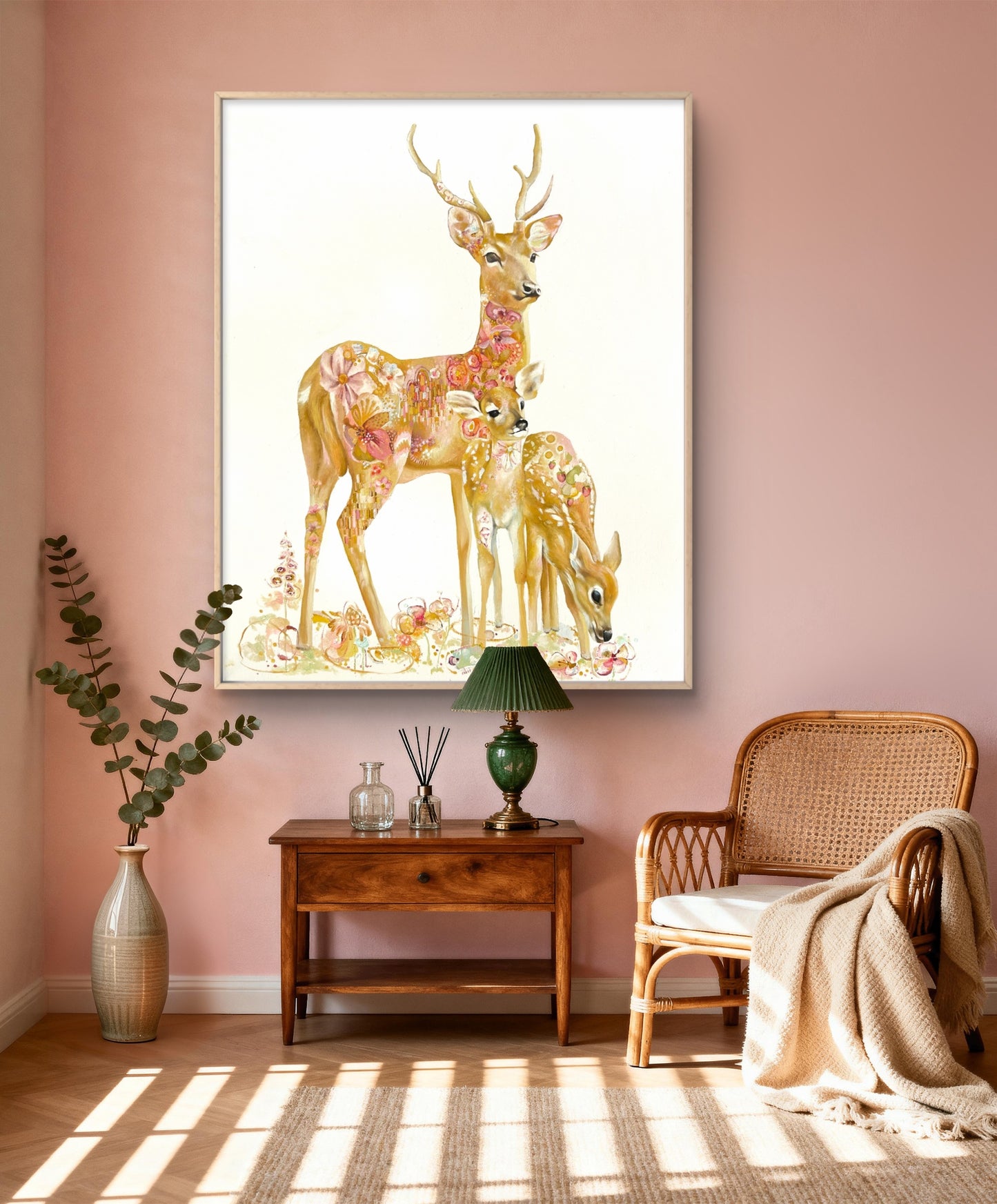 Blomstrande band original tavla