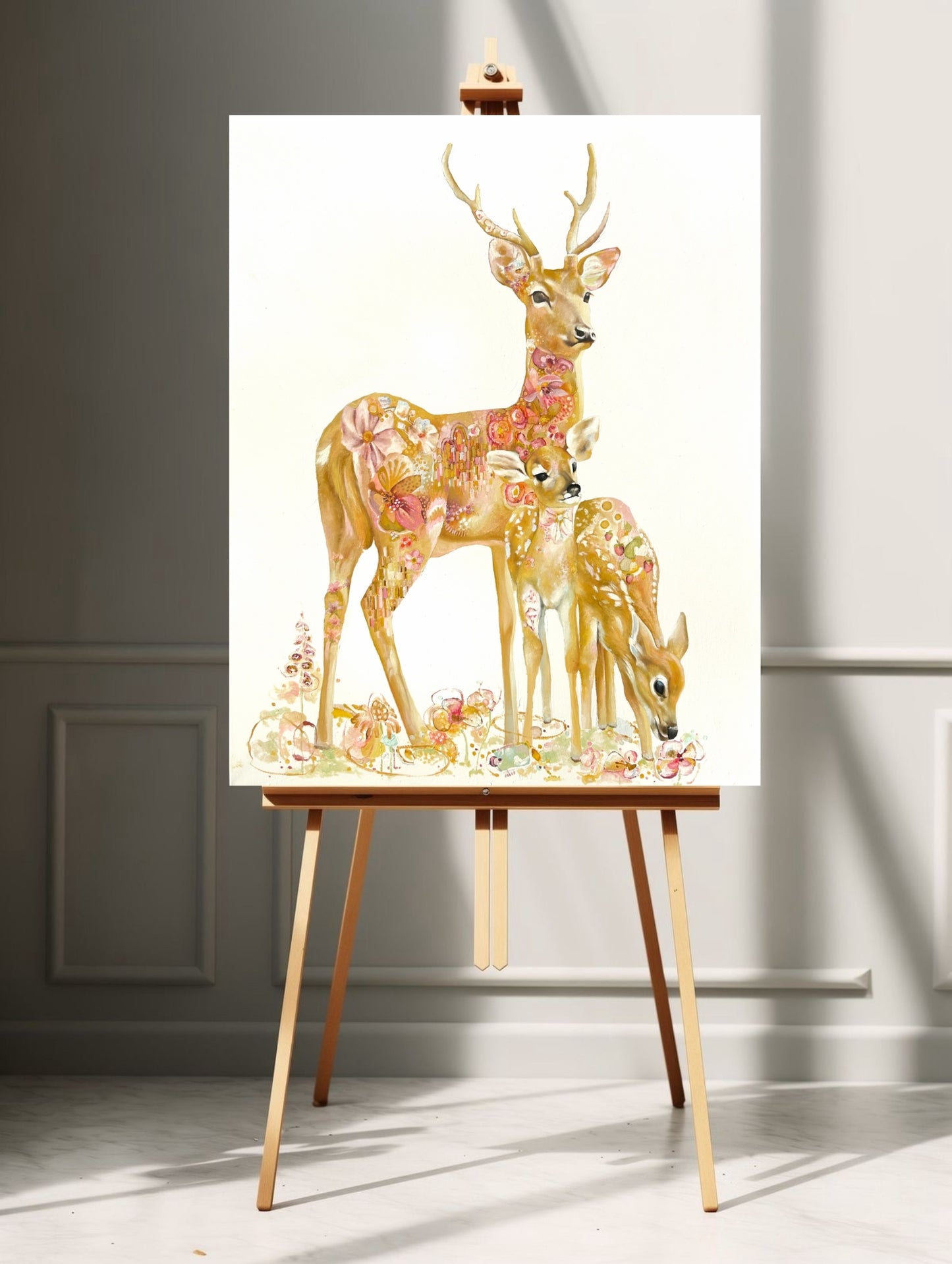 Blomstrande band original tavla