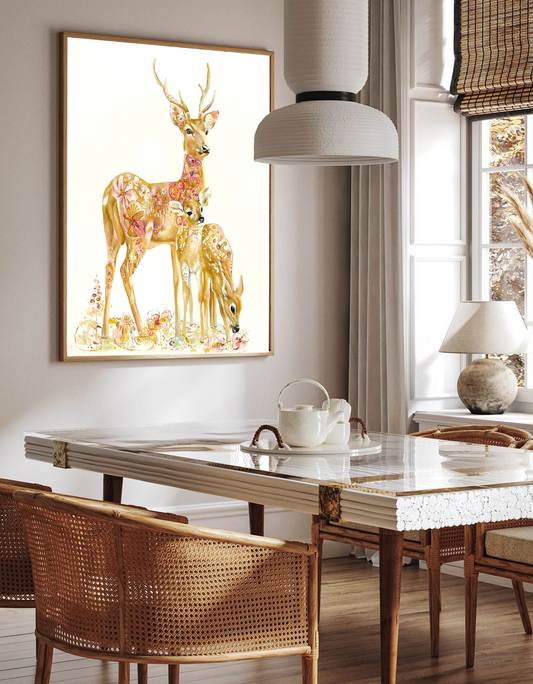 Blomstrande band original tavla