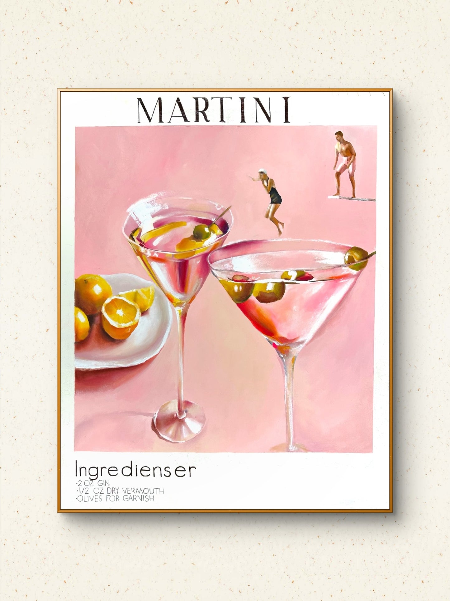 ”Martini bath” Poster