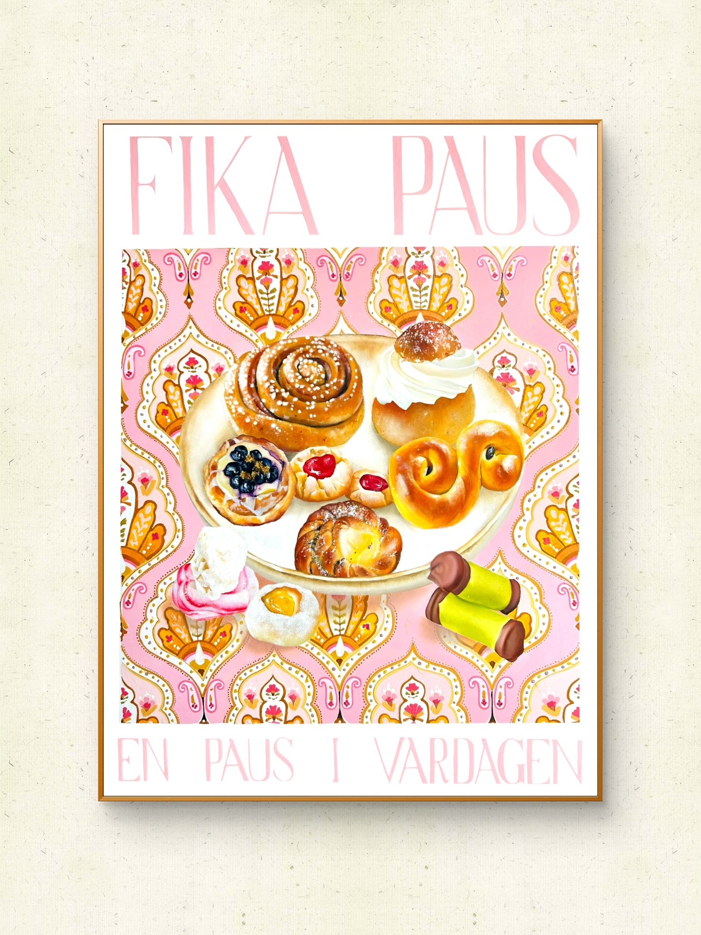 ”Fika paus” poster