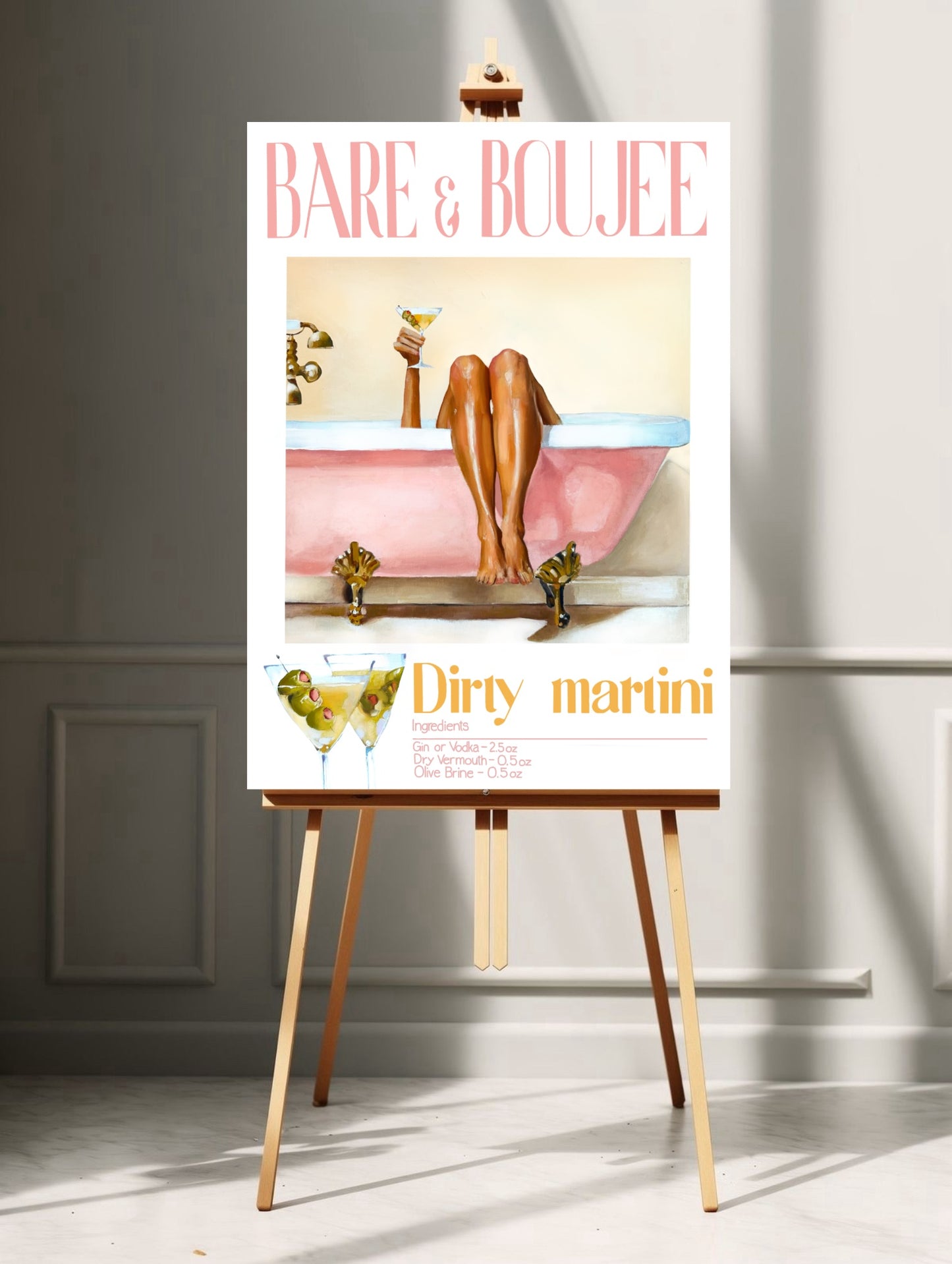 Bare & boujee poster 70x100cm