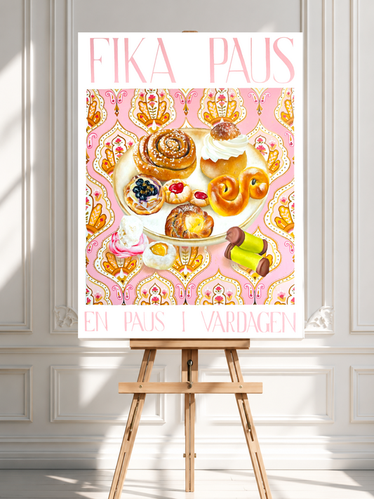 ”Fika paus” original tavla