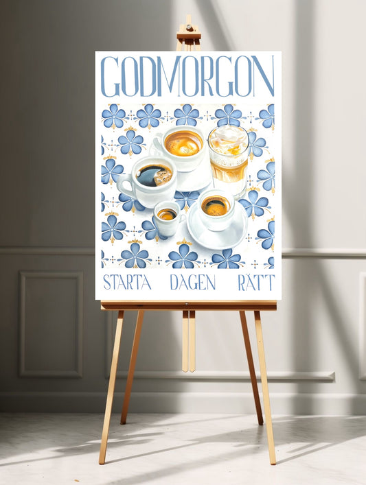 ”Godmorgon” poster 70x100 cm