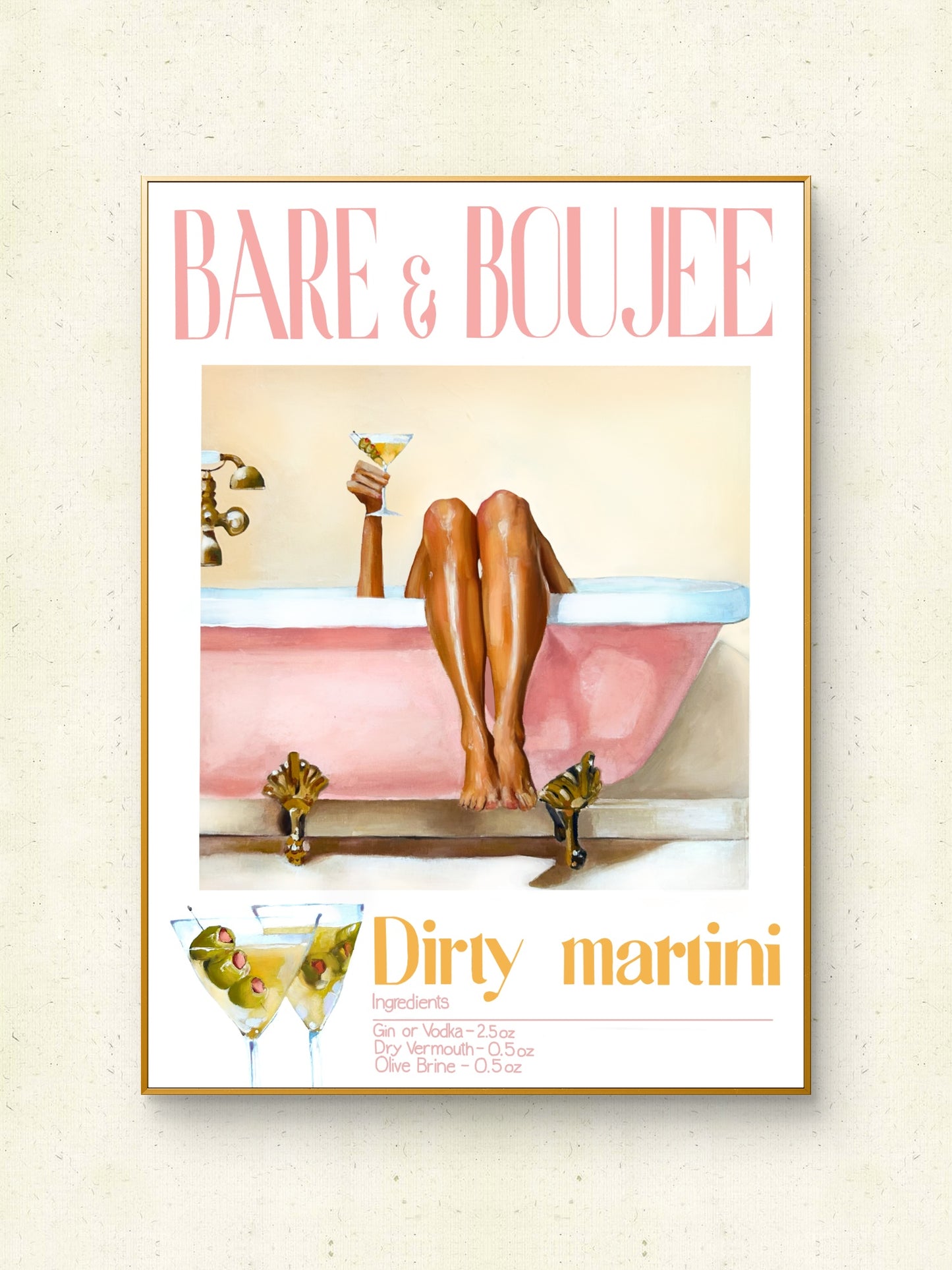 Bare & boujee poster