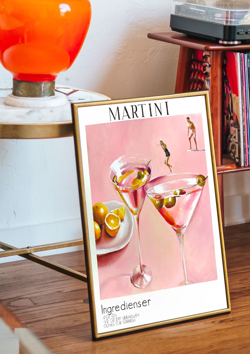 ”Martini bath” Poster